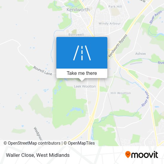 Waller Close map