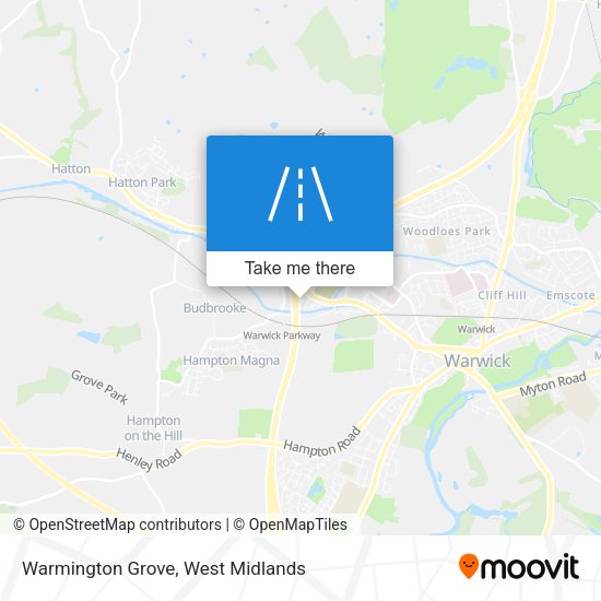 Warmington Grove map
