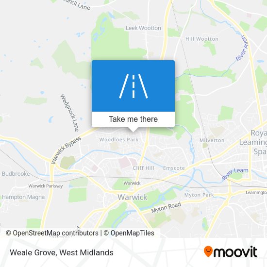 Weale Grove map