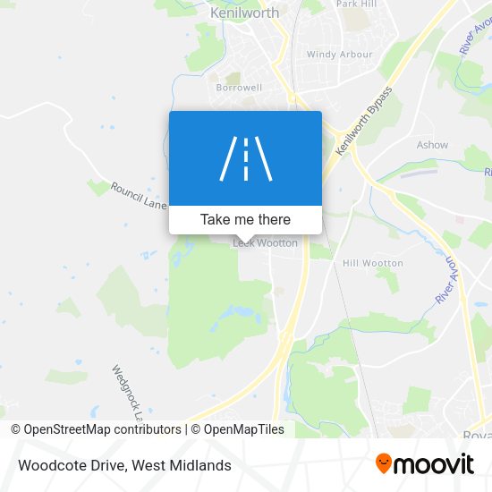 Woodcote Drive map