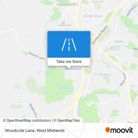 Woodcote Lane map