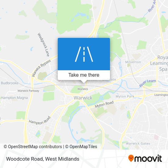 Woodcote Road map