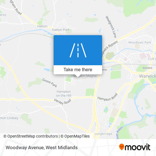 Woodway Avenue map