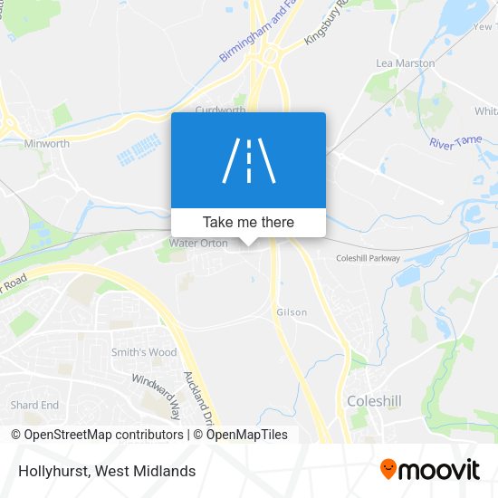 Hollyhurst map