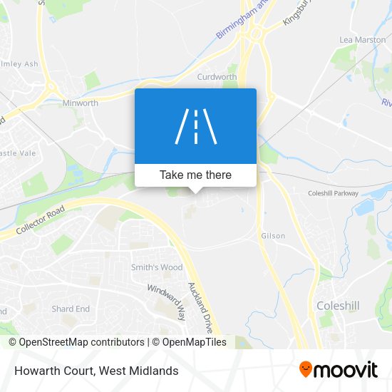 Howarth Court map