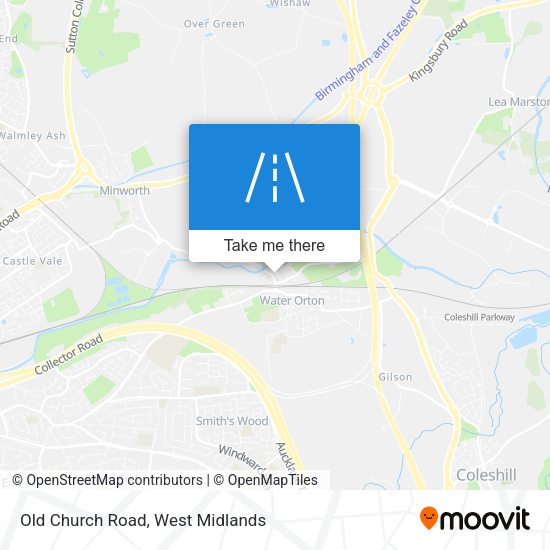 Old Church Road map