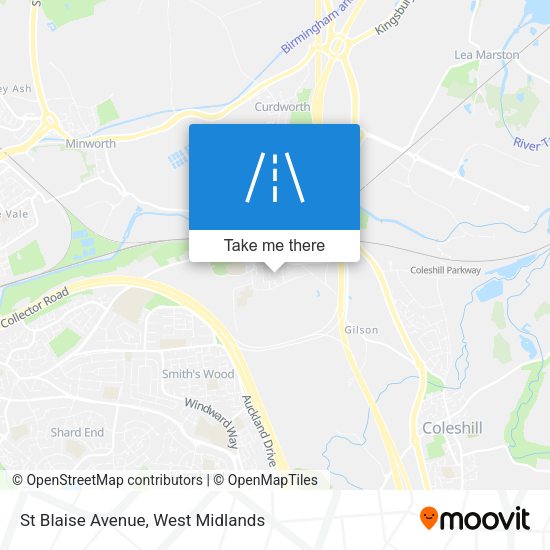 St Blaise Avenue map