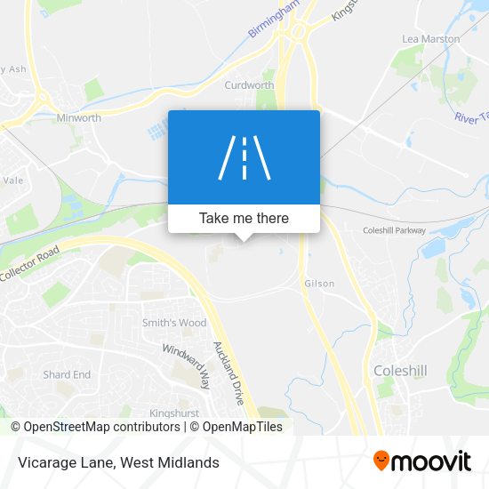 Vicarage Lane map