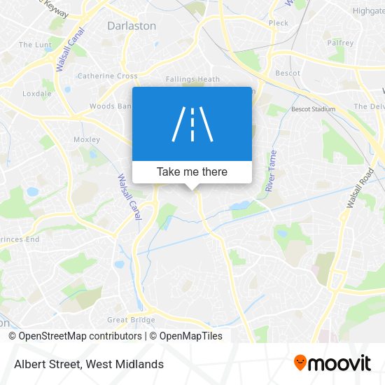 Albert Street map