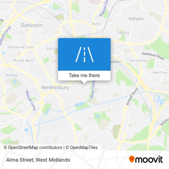 Alma Street map