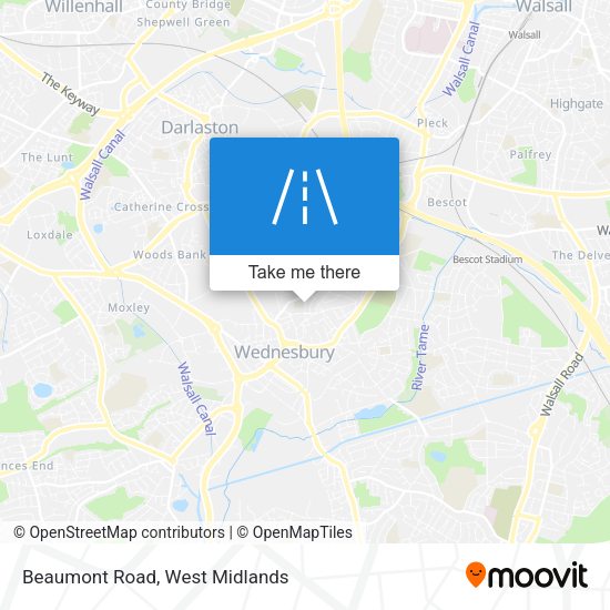 Beaumont Road map