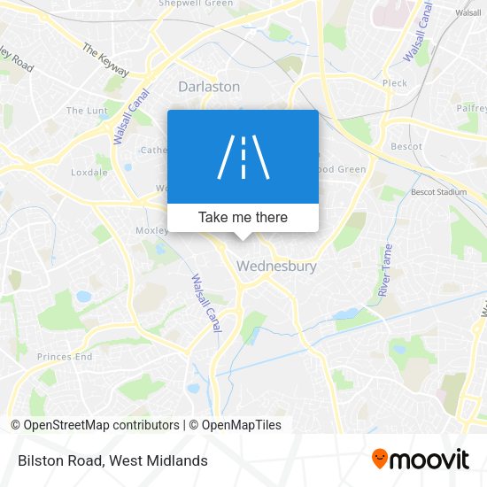 Bilston Road map