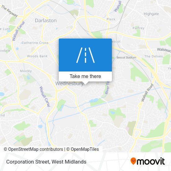 Corporation Street map
