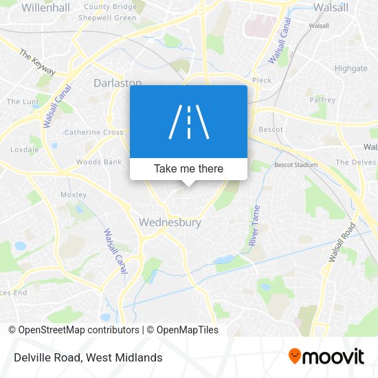Delville Road map