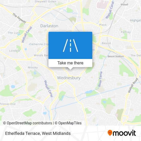 Ethelfleda Terrace map