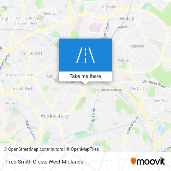 Fred Smith Close map
