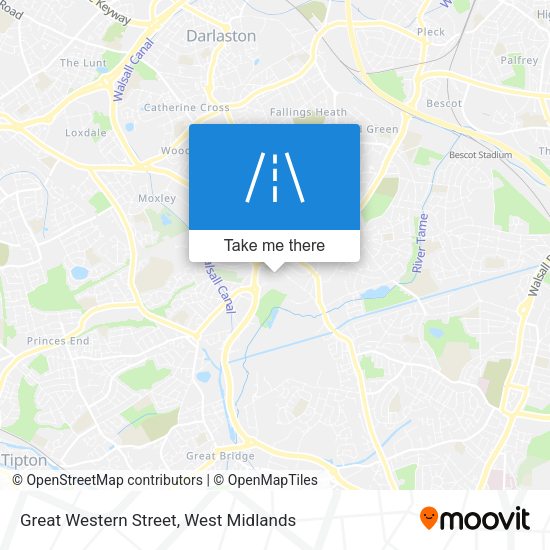 Great Western Street map