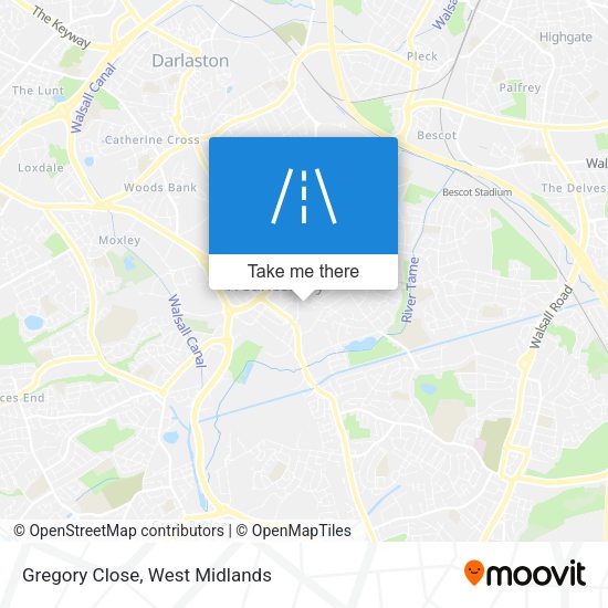 Gregory Close map