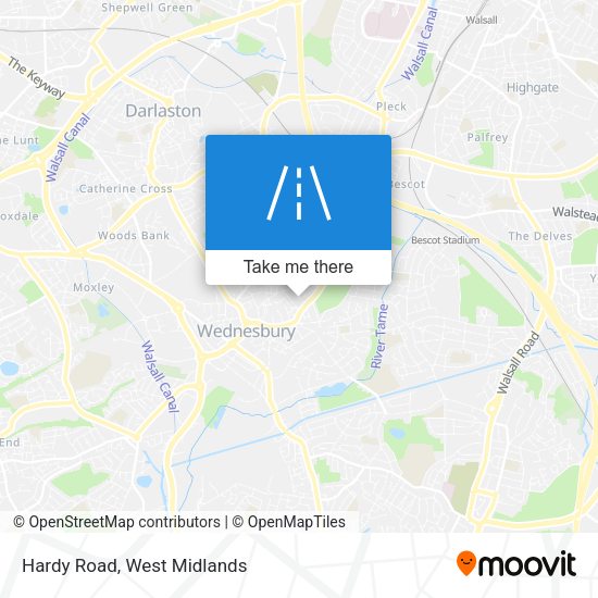 Hardy Road map