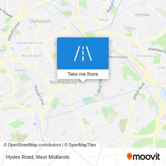 Hydes Road map