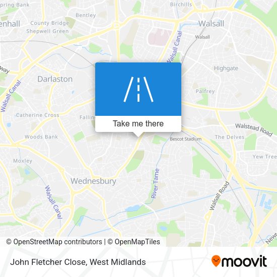 John Fletcher Close map