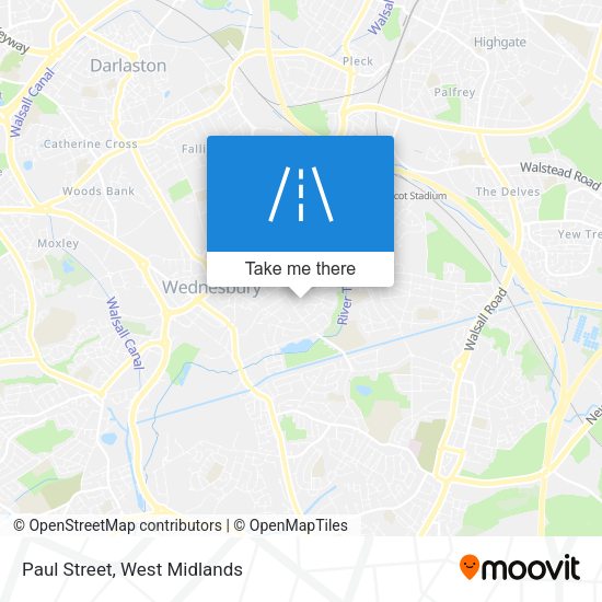 Paul Street map