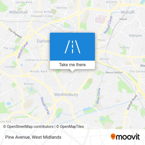 Pine Avenue map