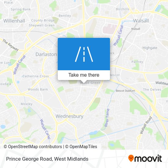 Prince George Road map