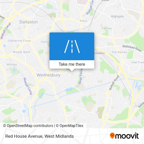 Red House Avenue map
