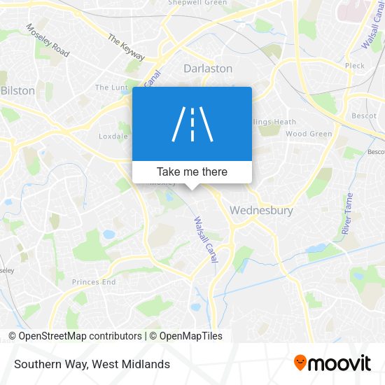 Southern Way map
