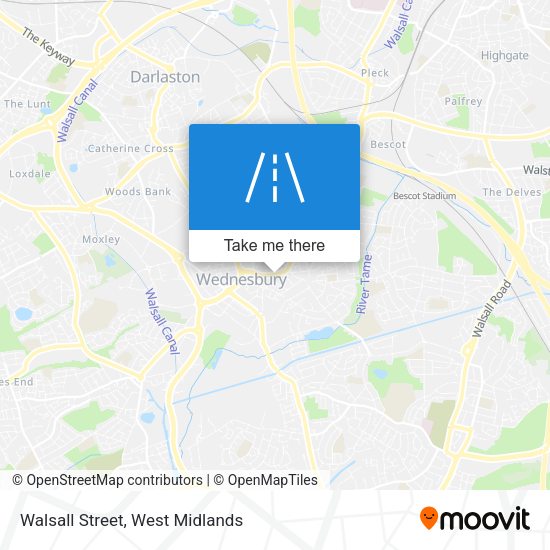 Walsall Street map