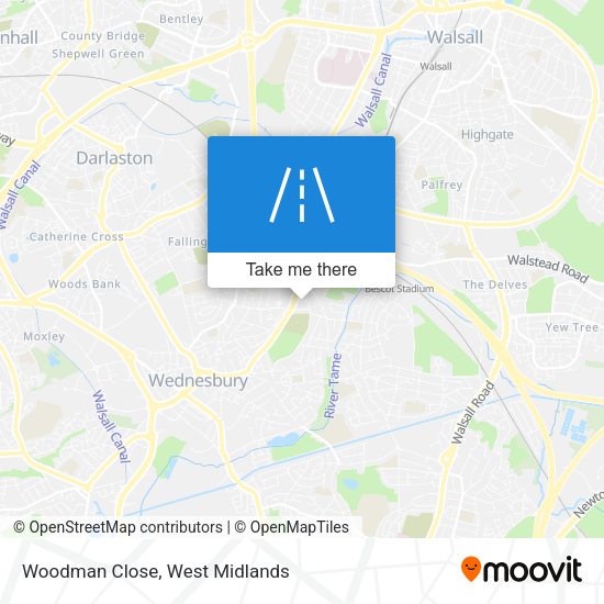 Woodman Close map