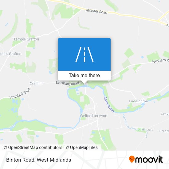 Binton Road map