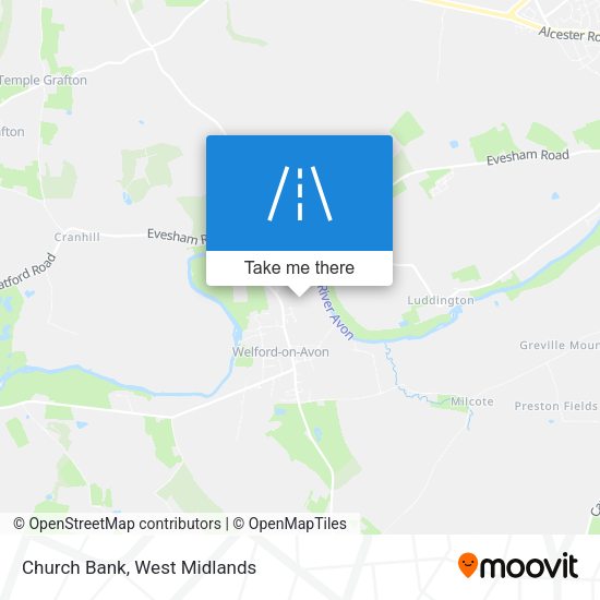 Church Bank map