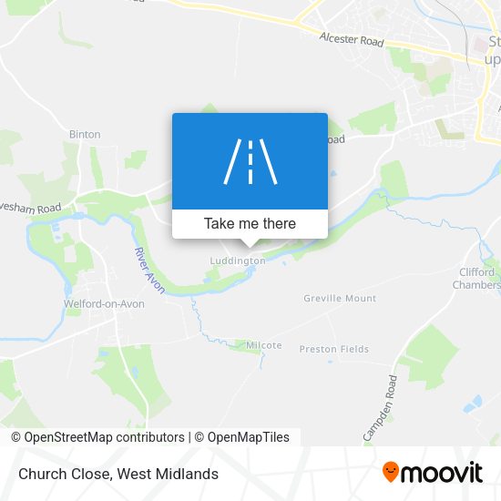 Church Close map