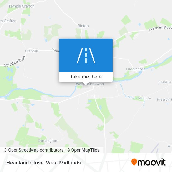 Headland Close map
