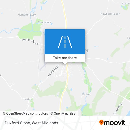 Duxford Close map