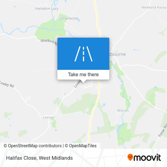 Halifax Close map