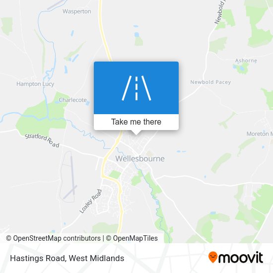 Hastings Road map