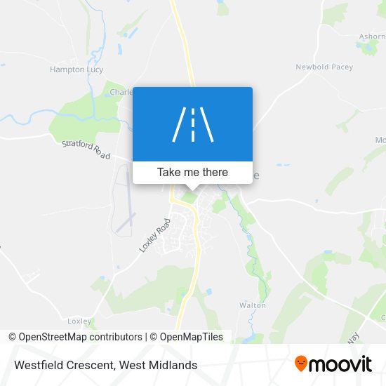 Westfield Crescent map