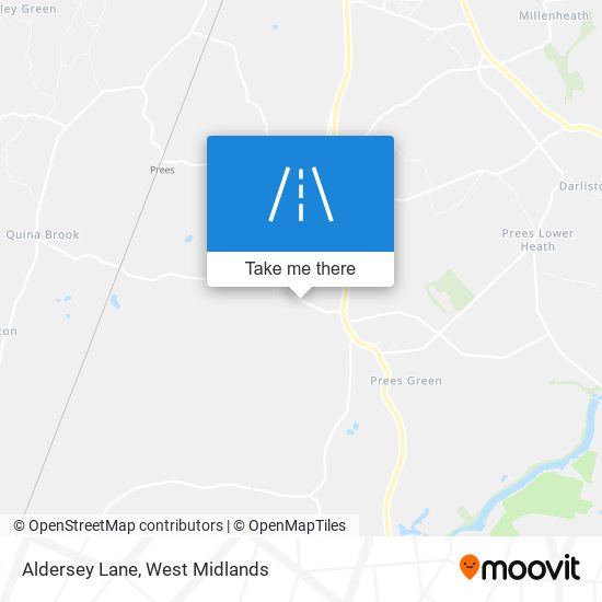 Aldersey Lane map