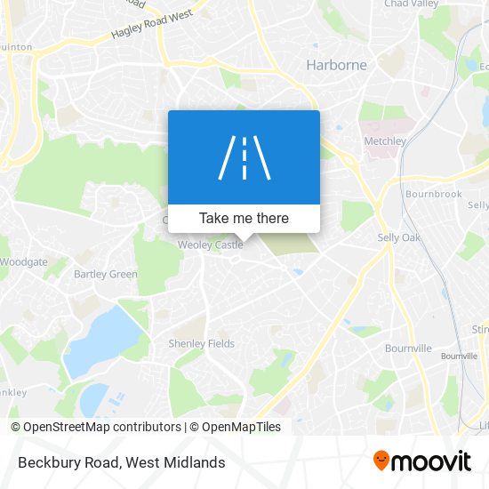 Beckbury Road map