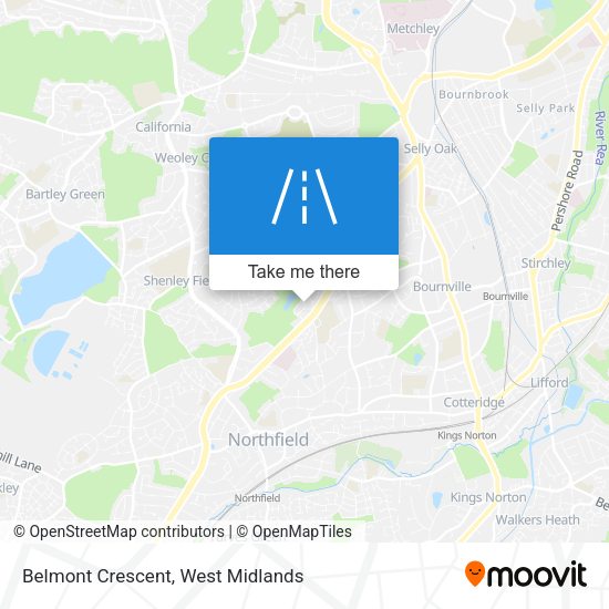 Belmont Crescent map