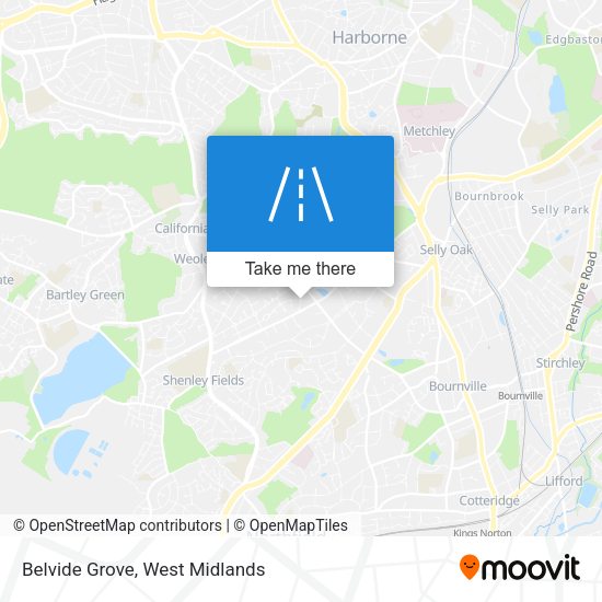 Belvide Grove map