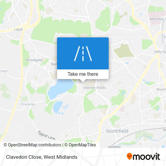 Clavedon Close map