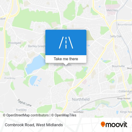 Cornbrook Road map