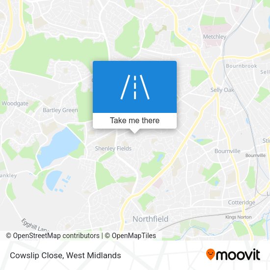 Cowslip Close map
