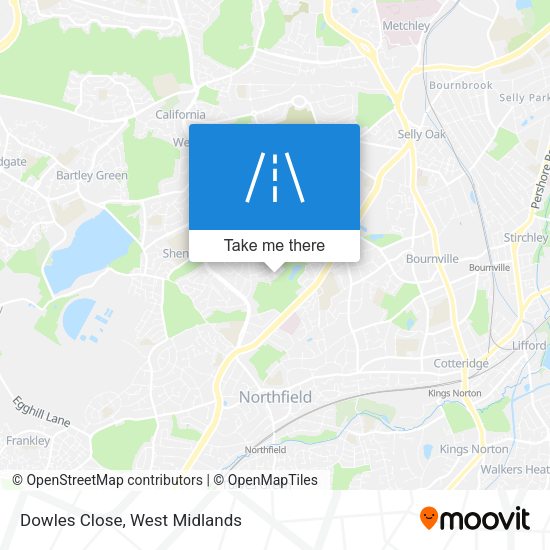 Dowles Close map