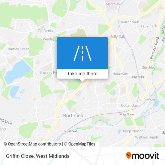 Griffin Close map