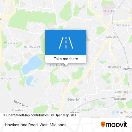 Hawkestone Road map